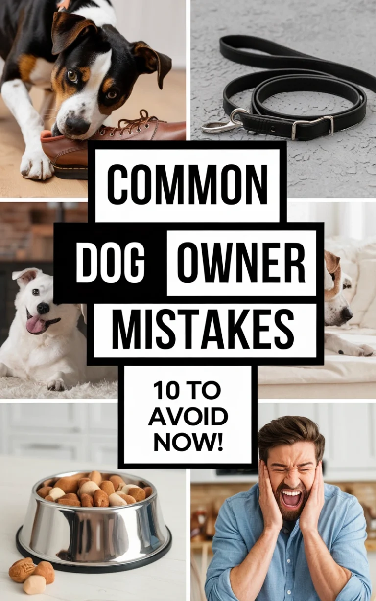 common mistakes dog owners make