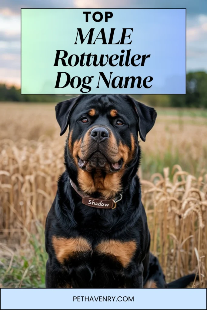 Male Rottweiler Dog Names