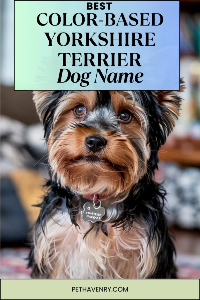 Color-Based Yorkshire Terrier Dog Names