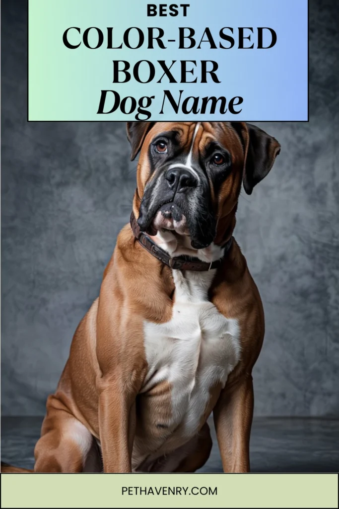 Color-Based Boxer Dog Names
