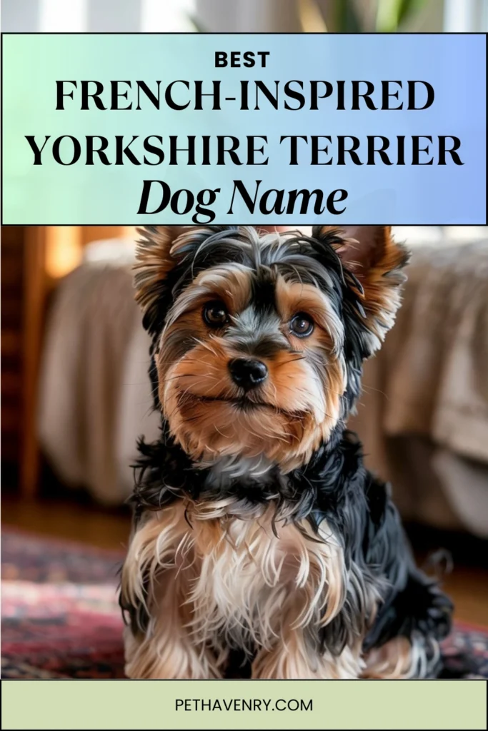 French-Inspired Yorkie Names