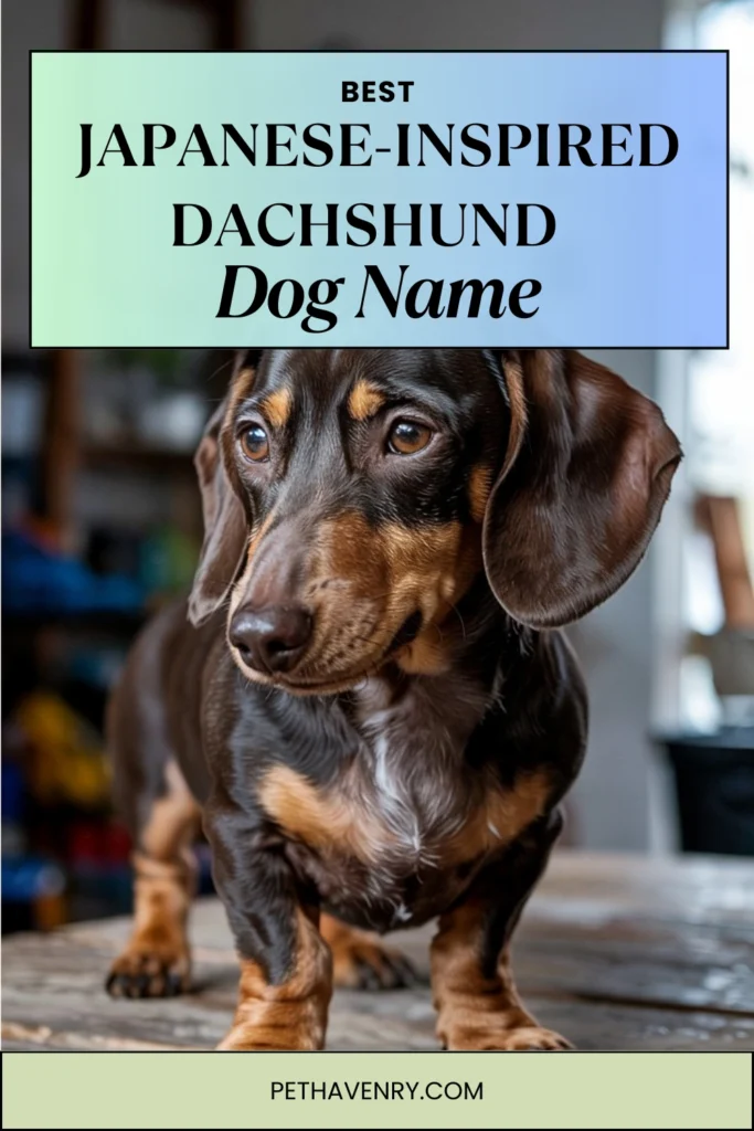 Japanese-Inspired Dachshund Names