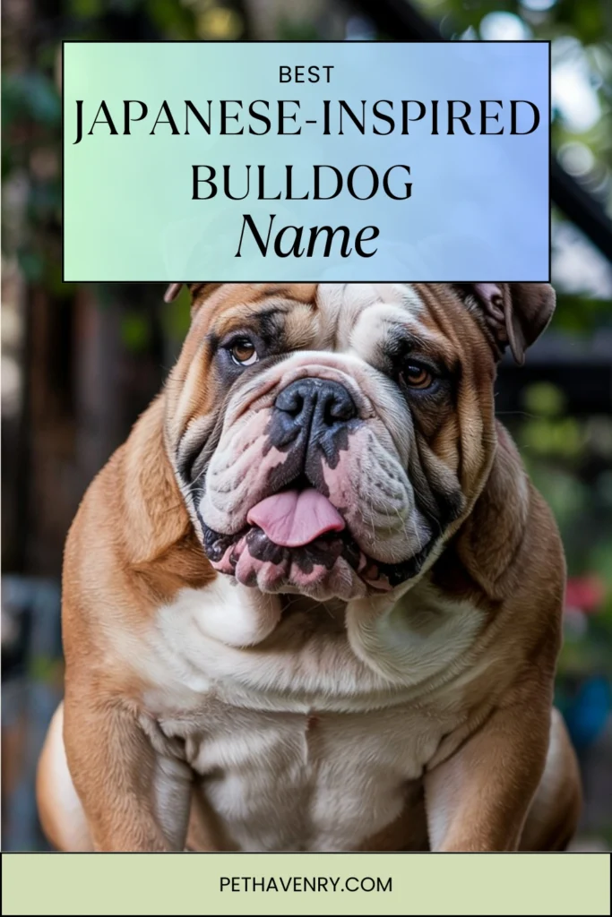 Japanese-Inspired Bulldog Names