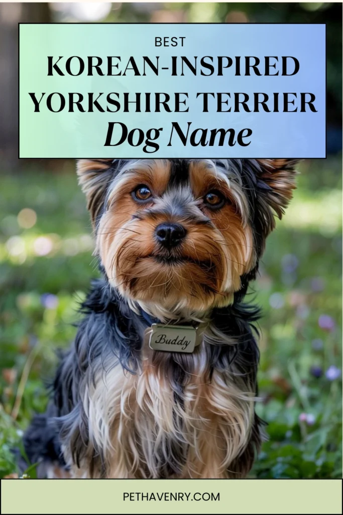 Korean-Inspired Yorkie Names