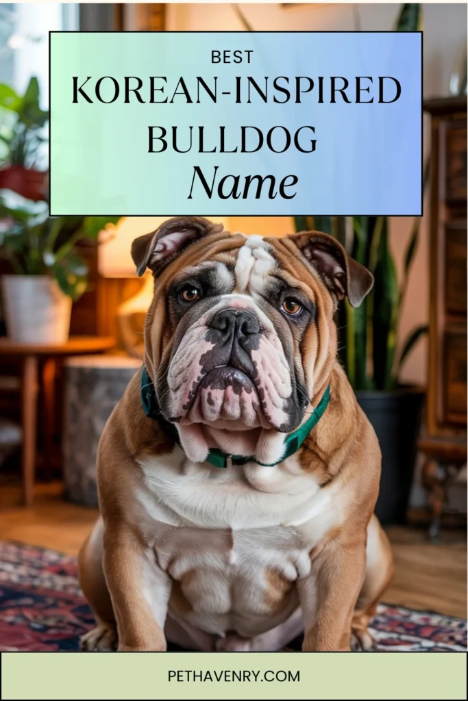 Korean-Inspired Bulldog Names