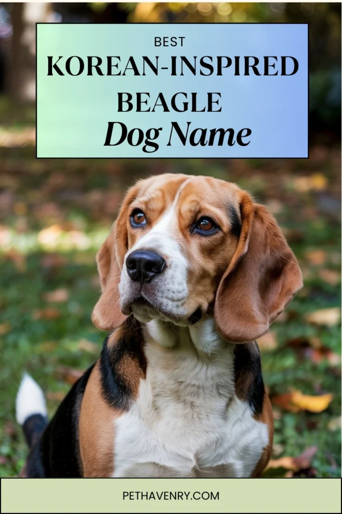 Korean-Inspired Beagle Names