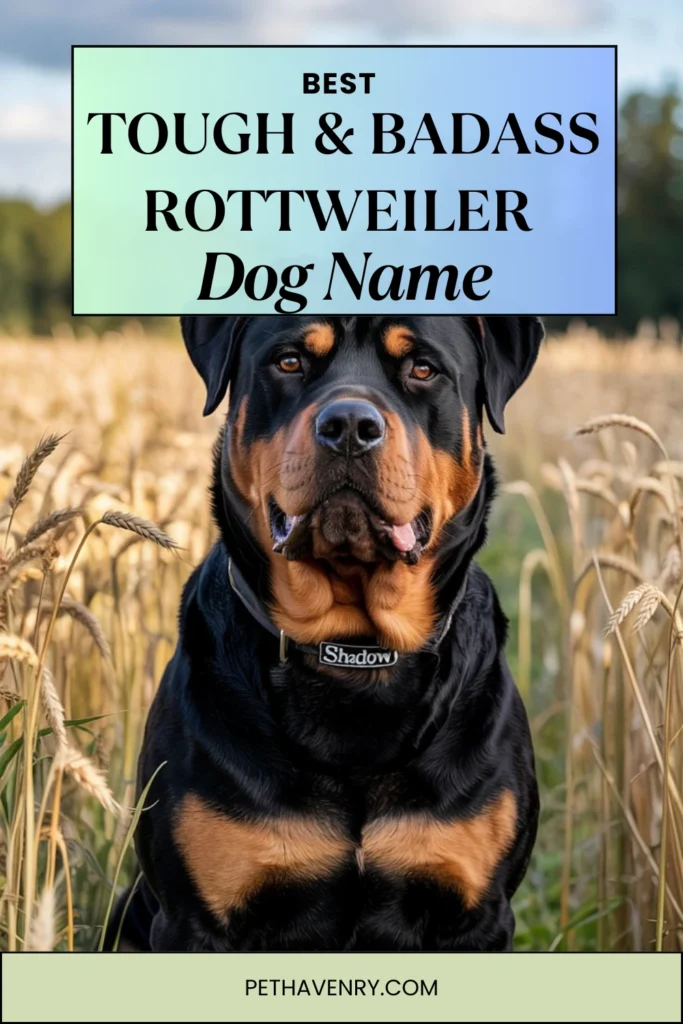 Tough & Badass Rottweiler Names