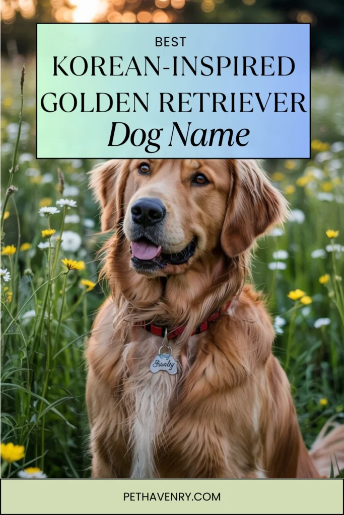 Korean-Inspired Golden Retriever Names