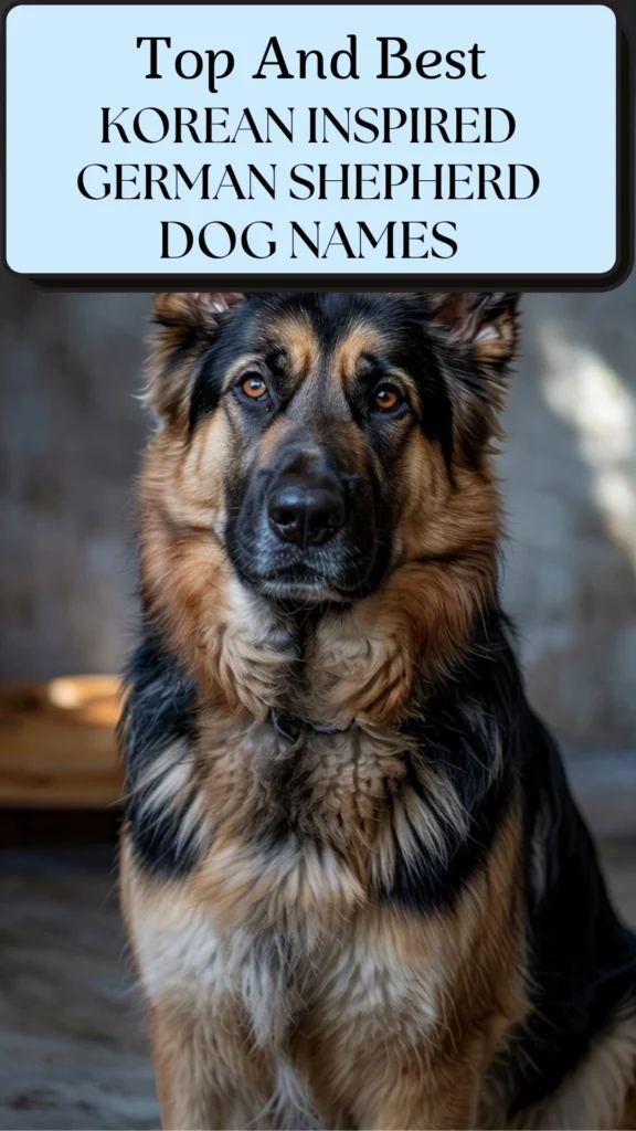 Korean-Inspired German Shepherd Dog Names
