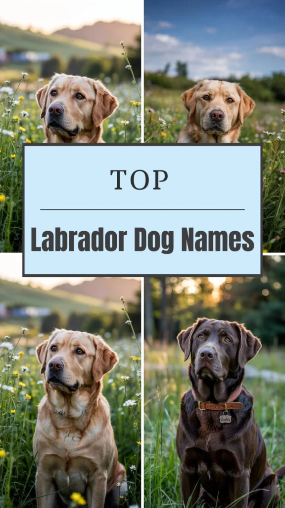 Best Labrador Retriever Dog Names