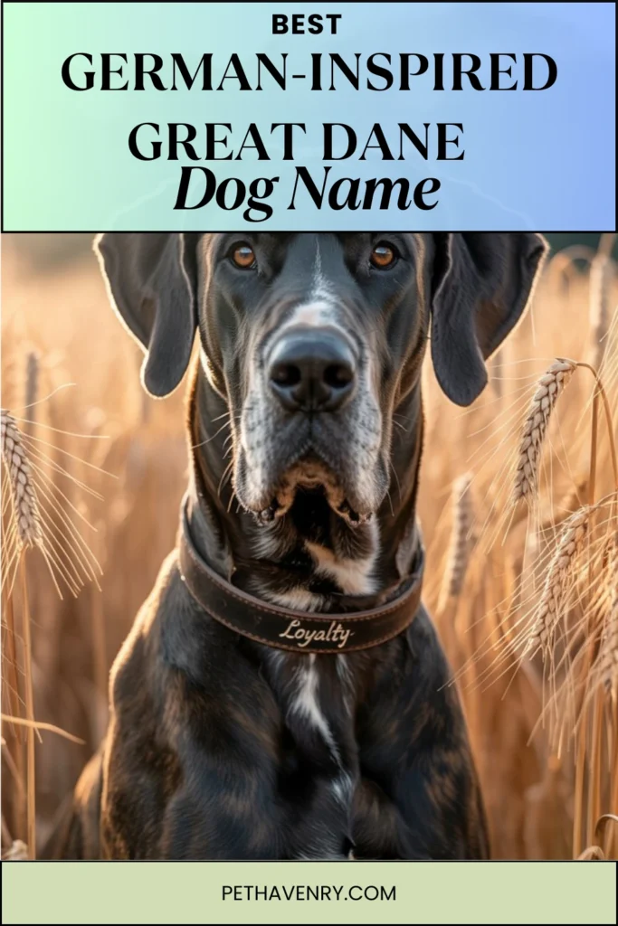 German-Inspired Names (Great Dane Heritage)