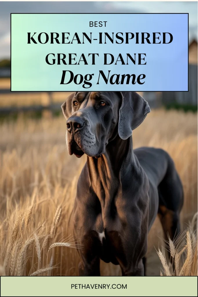 Korean-Inspired Names for Great Danes