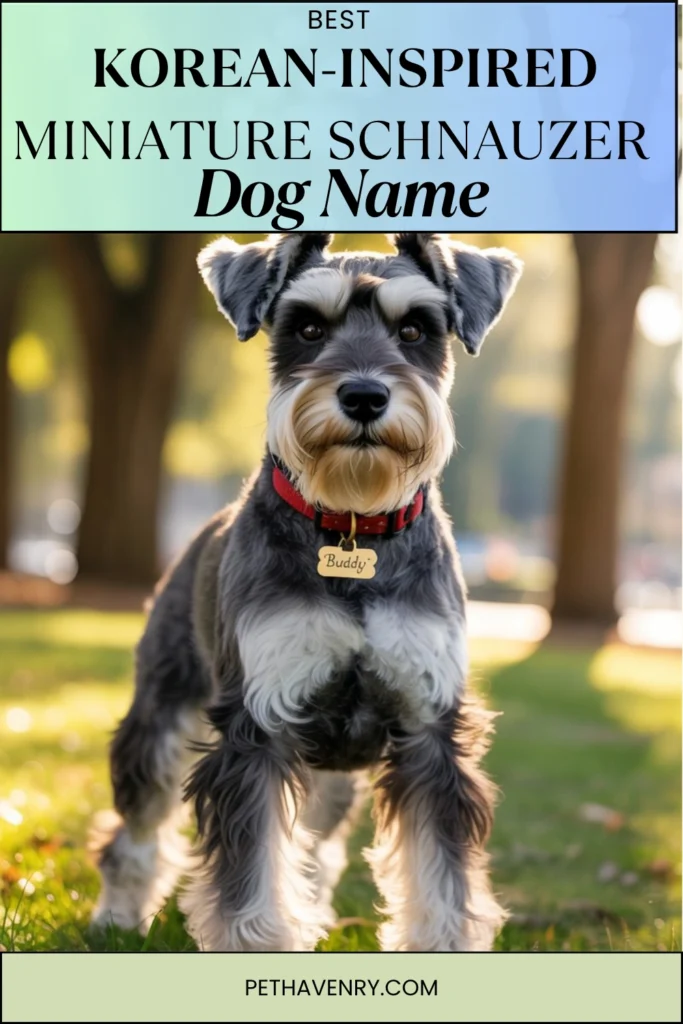 Korean-Inspired Miniature Schnauzer Names