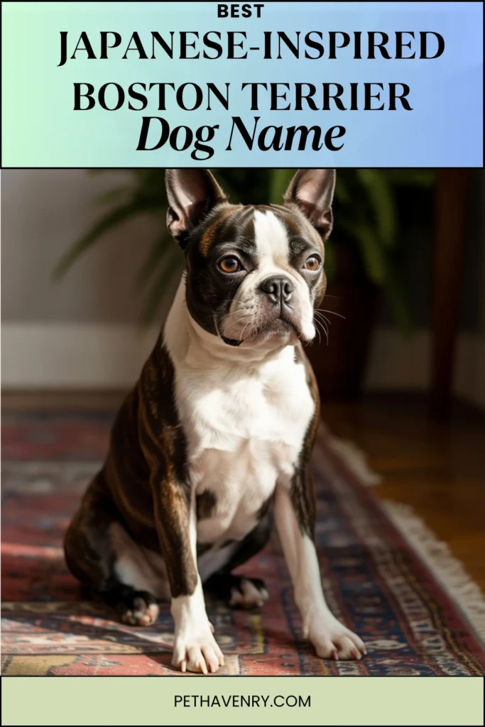 Japanese-Inspired Boston Terrier Names