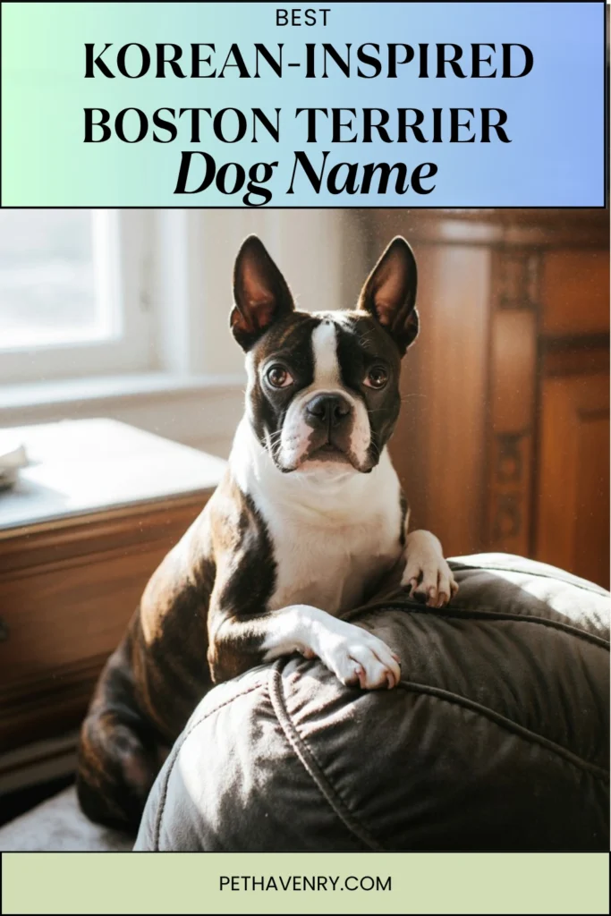 Korean-Inspired Boston Terrier Names